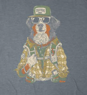 Hiking Hound Tee - Heathered Gray
