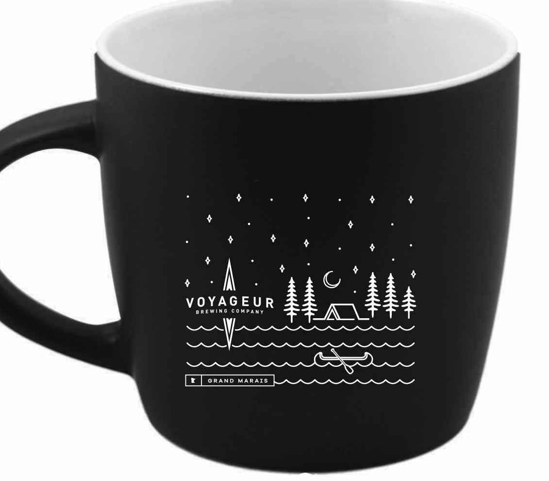 Camp Scene Mug - Black
