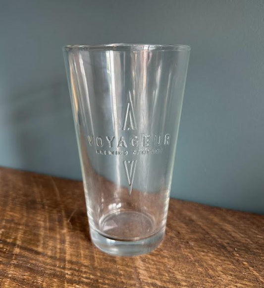 Embossed Pint Glass