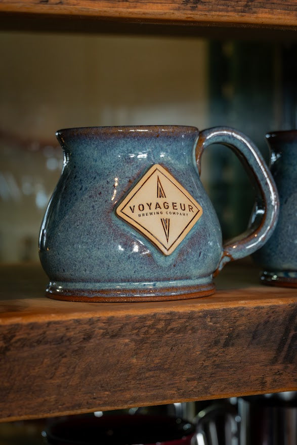 Stormy Blue Potbelly Mug