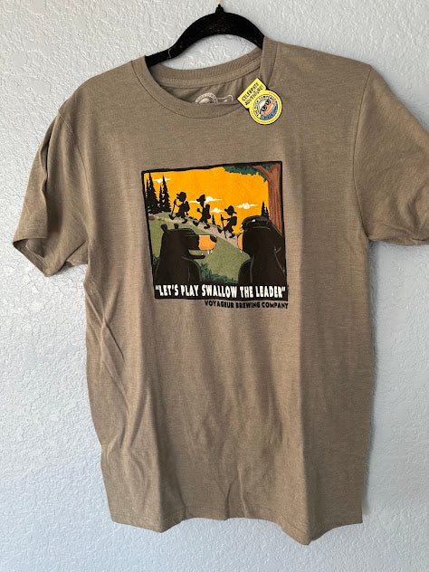 Swallow the Leader Tee- Heathered Teal