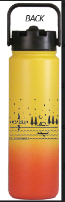 Yellow/Orange Camp Scene Trek Water Bottle