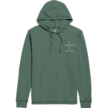 Waffle Pullover Hoody - Spruce